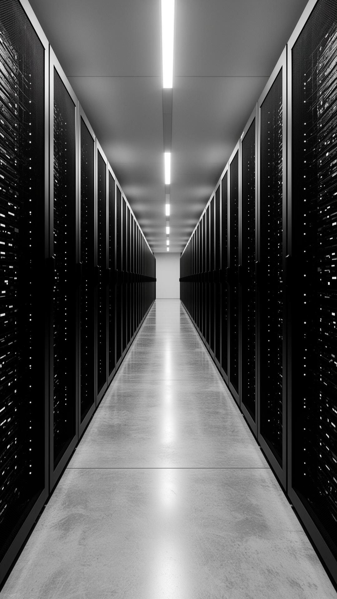 Data hall interior with structured containment